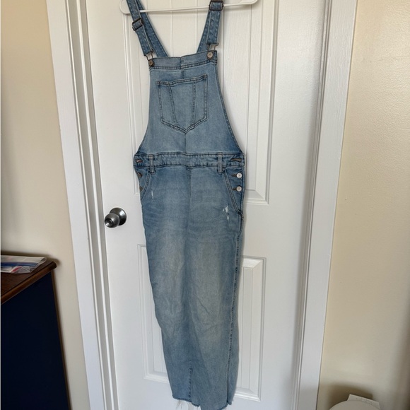 Old Navy Light Blue Women Jeans Overalls - Picture 1 of 1